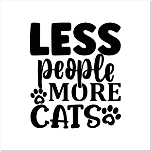 less people more CATS Posters and Art